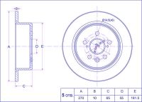 Диск тормозной TG-42431-20300/RN1232*Ti•GUAR