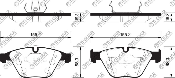 Тормозные колодки TG-0222/PN0222* Ti·GUAR Тормозные колодки TG-0222/PN0222* Ti·GUAR
