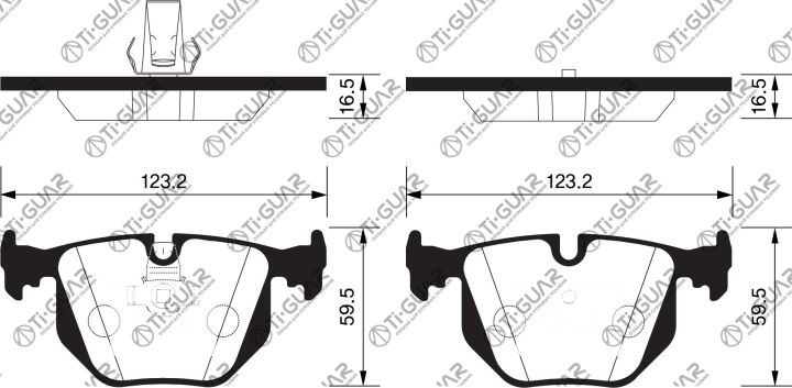Тормозные колодки TG-0225/PN0225* Ti·GUAR Тормозные колодки TG-0225/PN0225* Ti·GUAR